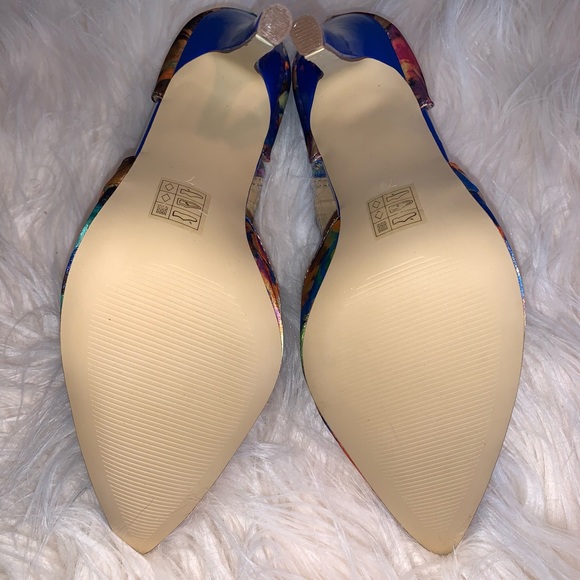 NWT ASOS Ponder Blue Floral Shoes - Picture 7 of 7